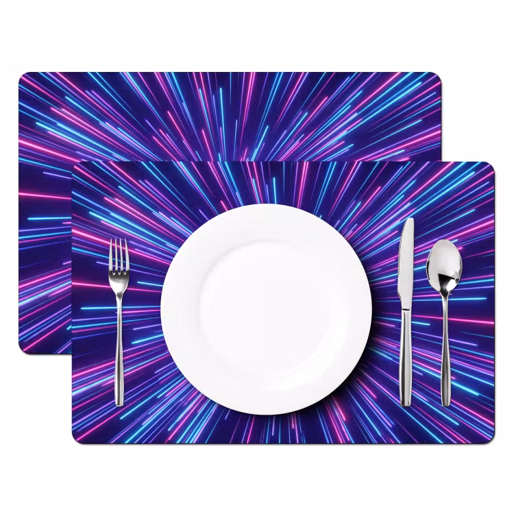 Dynamisch - Ruimte - Kleurrijk Placemat vinyl groot -zzsfeer2_Kitchenyeah-website