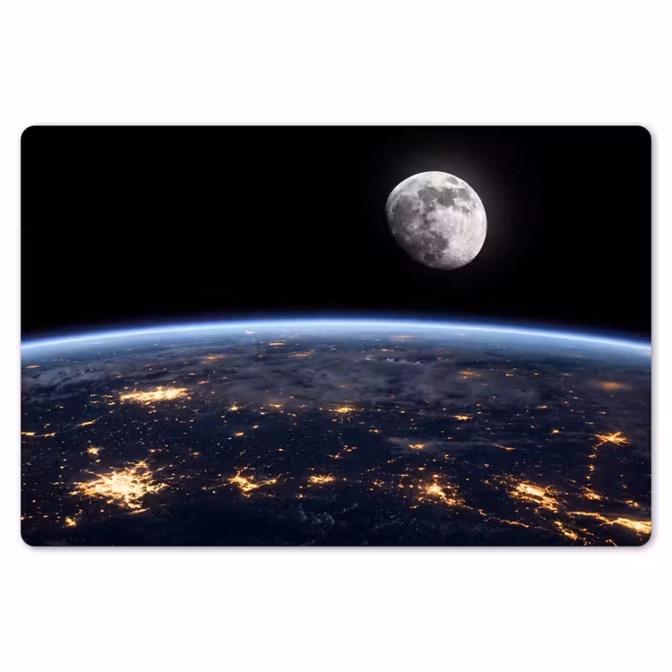 Placemat - 6 pieces - Earth - Night - Space - Aarde - Nacht - Ruimte Placemat vinyl groot