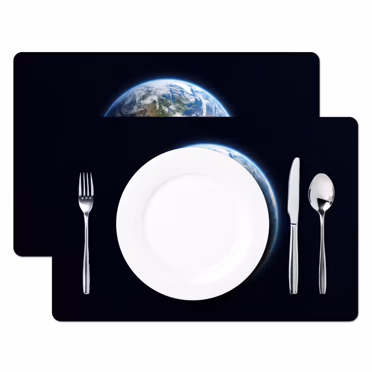 Placemat - 6 pieces - Earth - Space - Cosmos - Aarde - Ruimte - Kosmos Placemat vinyl groot