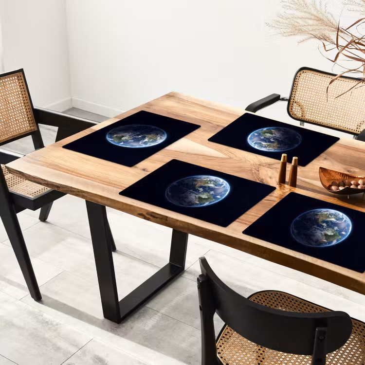 Placemat - 6 pieces - Earth - Space - Cosmos - Aarde - Ruimte - Kosmos Placemat vinyl groot