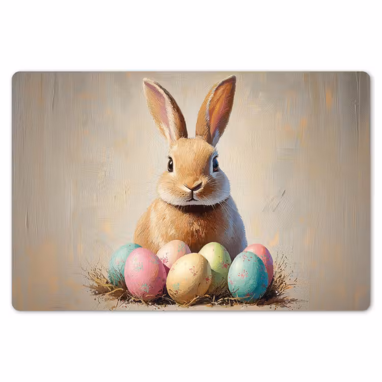 Paashaas - Pastel - Eieren Placemat vinyl groot -zzsfeer1_Kitchenyeah-website