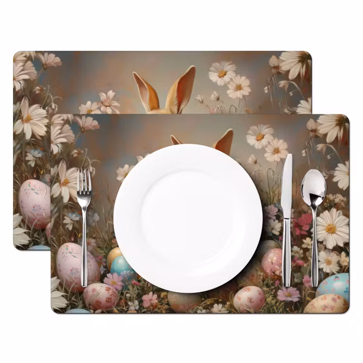 Paashaas - Lente - Paaseieren Placemat vinyl groot -zzsfeer2_Kitchenyeah-website