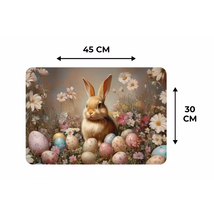 Paashaas - Lente - Paaseieren Placemat vinyl groot -specs