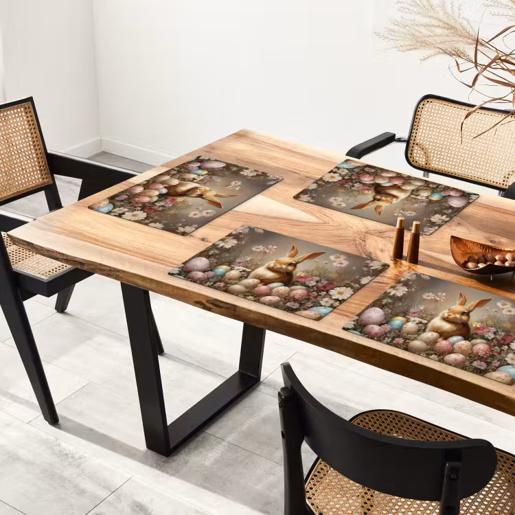 Paashaas - Lente - Paaseieren Placemat vinyl groot -zzsfeer4_Kitchenyeah-website