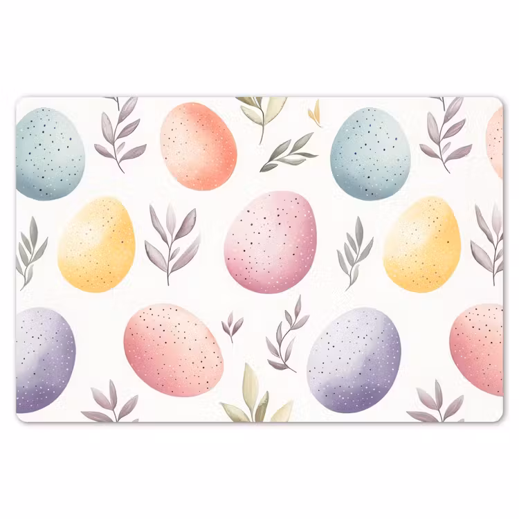 Eieren - Kleurrijk - Patroon Placemat vinyl groot -zzsfeer1_Kitchenyeah-website
