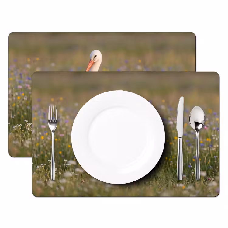 Ooienvaar - Bloemen - Weide - Kleurrijk Placemat vinyl groot -zzsfeer2_Kitchenyeah-website