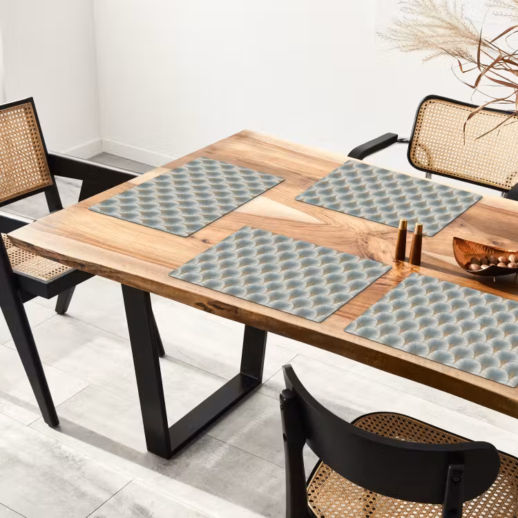 Waaier - Klassiek - Blauw Placemat vinyl groot 368 -zzsfeer4_Kitchenyeah-website
