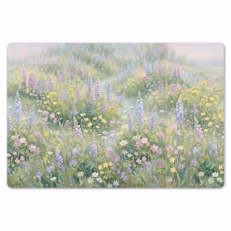 Bloemenveld - Heuvels - Kleurrijk Placemat vinyl groot -zzsfeer1_Kitchenyeah-website