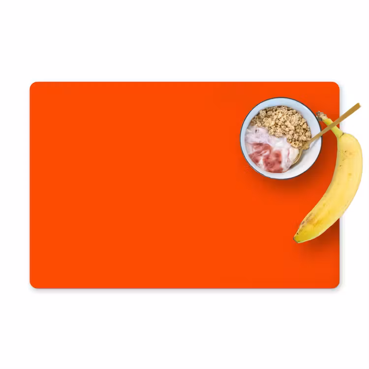 Fiery  - Tangerine - Oranje Placemat vinyl groot 368 -zzzproduct_Kitchenyeah-website