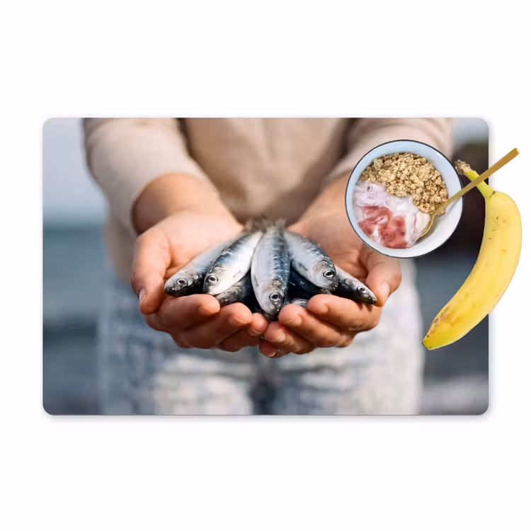 Placemat - 6 pieces - Fish - Hands - Nature - Vis - Handen - Natuur Placemat vinyl groot