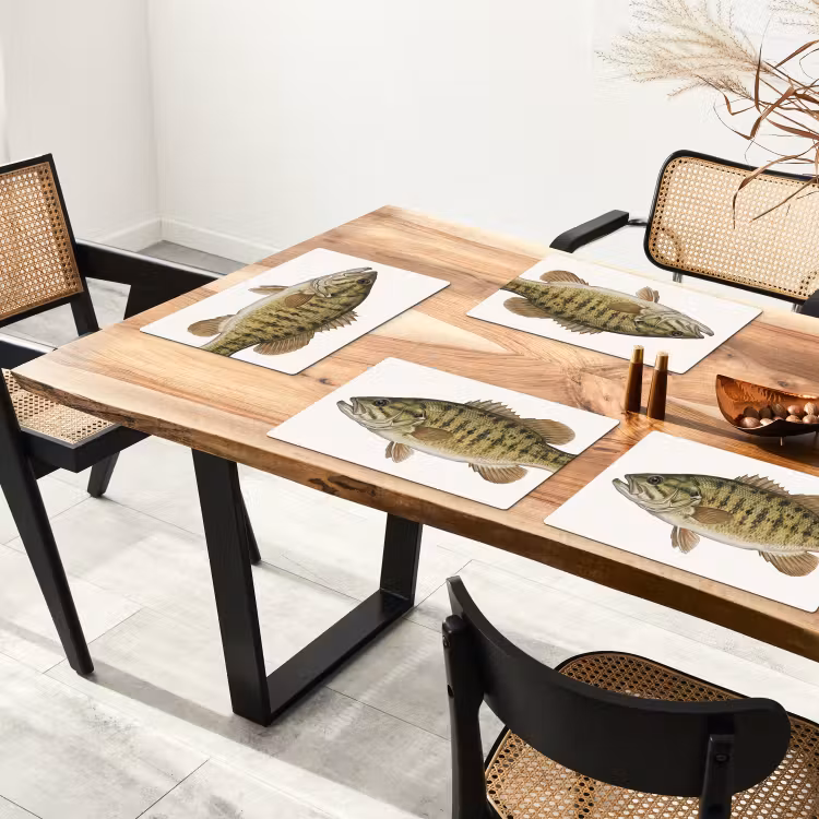 Vissen - Natuur - Vintage Placemat vinyl groot -zzsfeer4_Kitchenyeah-website