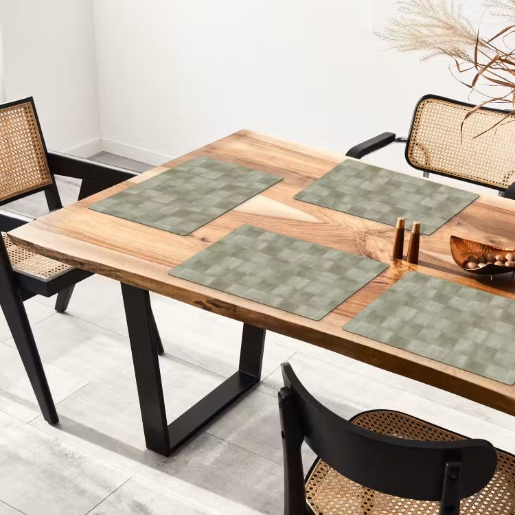 Vlakken - Rustiek - Groen Placemat vinyl groot 368 -zzsfeer4_Kitchenyeah-website