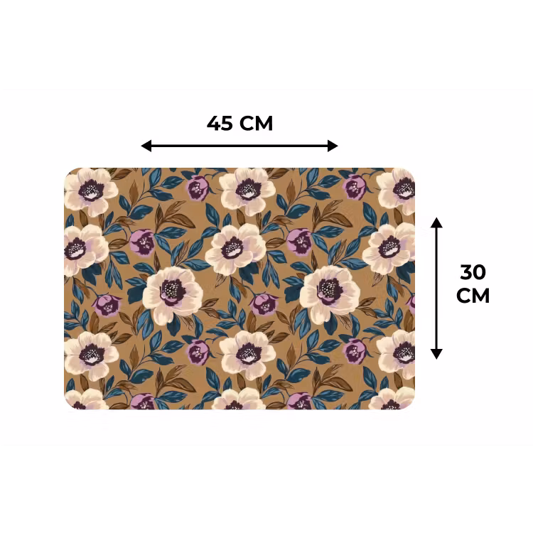Floraal - Stilleven - Kleurrijk Placemat vinyl groot 368 -specs
