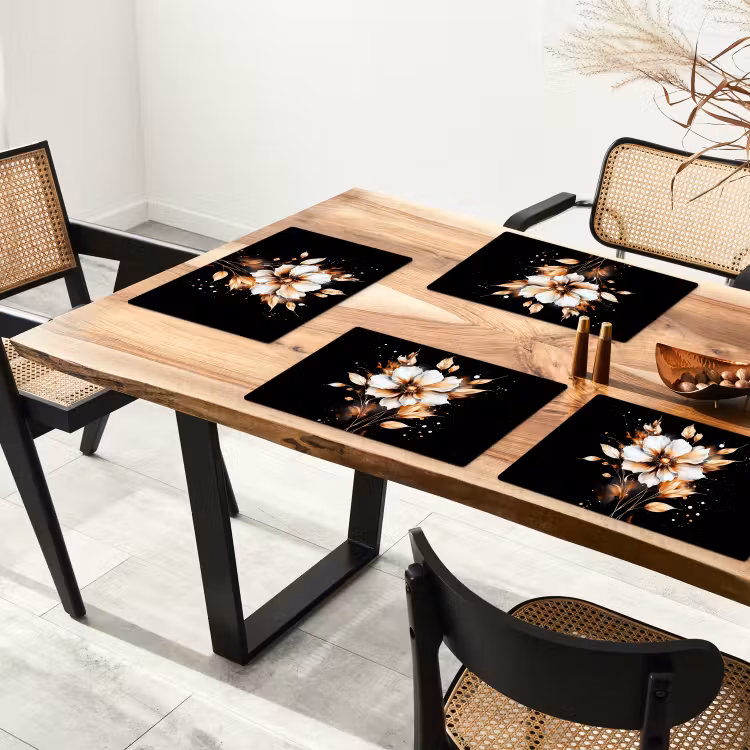 Bloem - Verf - Goud - Graffiti - Modern Placemat vinyl groot -zzsfeer4_Kitchenyeah-website