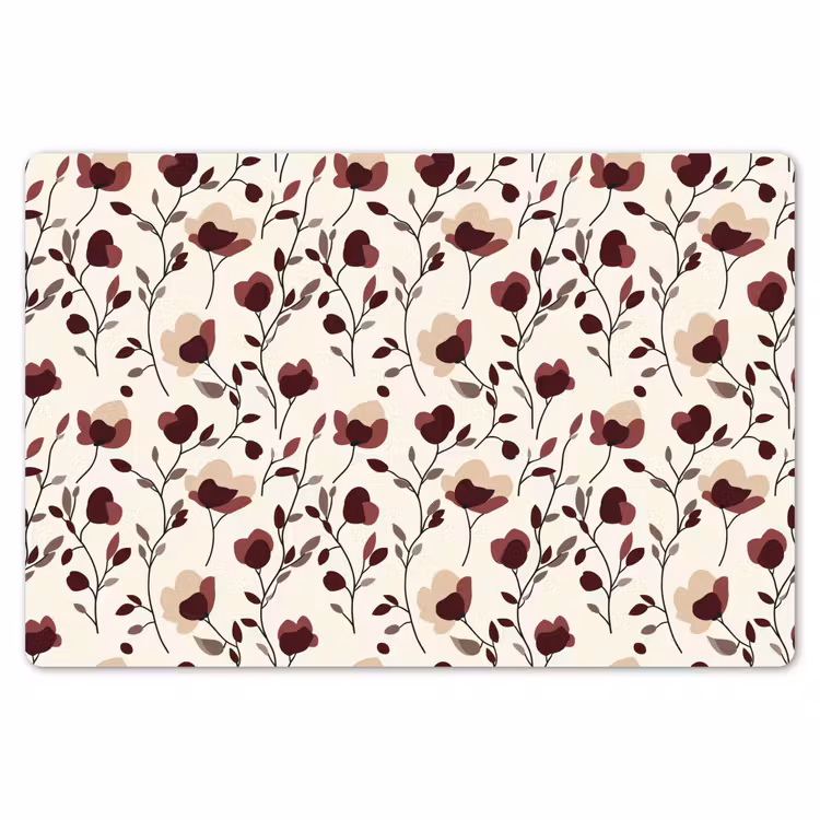 Bloemen - Botanisch - Bordeaux Placemat vinyl groot 368 -zzsfeer1_Kitchenyeah-website