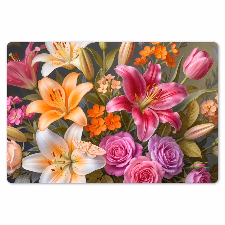 Bloemen - Boeket - Natuur - Kleurrijk - Modern Placemat vinyl groot -zzsfeer1_Kitchenyeah-website