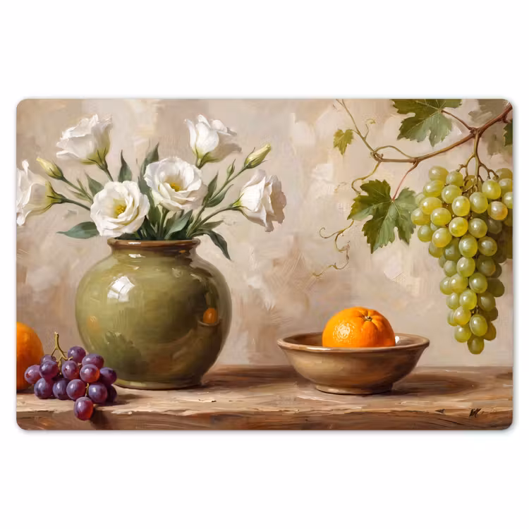 Placemat - 6 pieces - Flowers - Fruit - Still Life - Bloemen - Fruit - Stilleven Placemat vinyl groot
