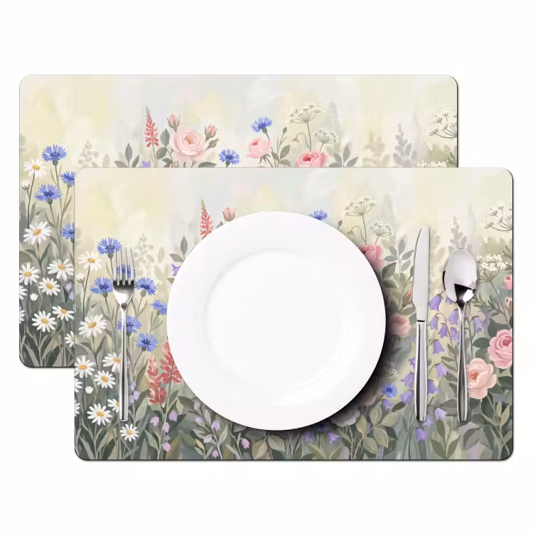 Bloemen - Tuin - Natuur - Kleurrijk Placemat vinyl groot -zzsfeer2_Kitchenyeah-website