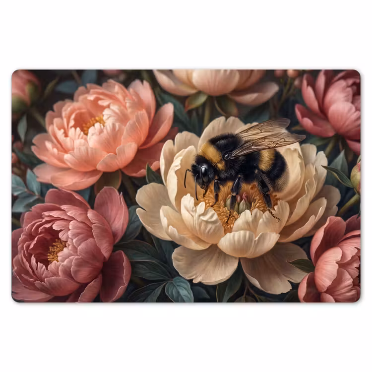 Bloemen - Insect - Natuur - Roze Placemat vinyl groot -zzsfeer1_Kitchenyeah-website