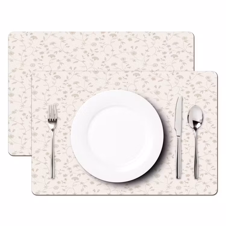 Bloemen - Motief - Zacht Placemat vinyl groot 368 -zzsfeer2_Kitchenyeah-website