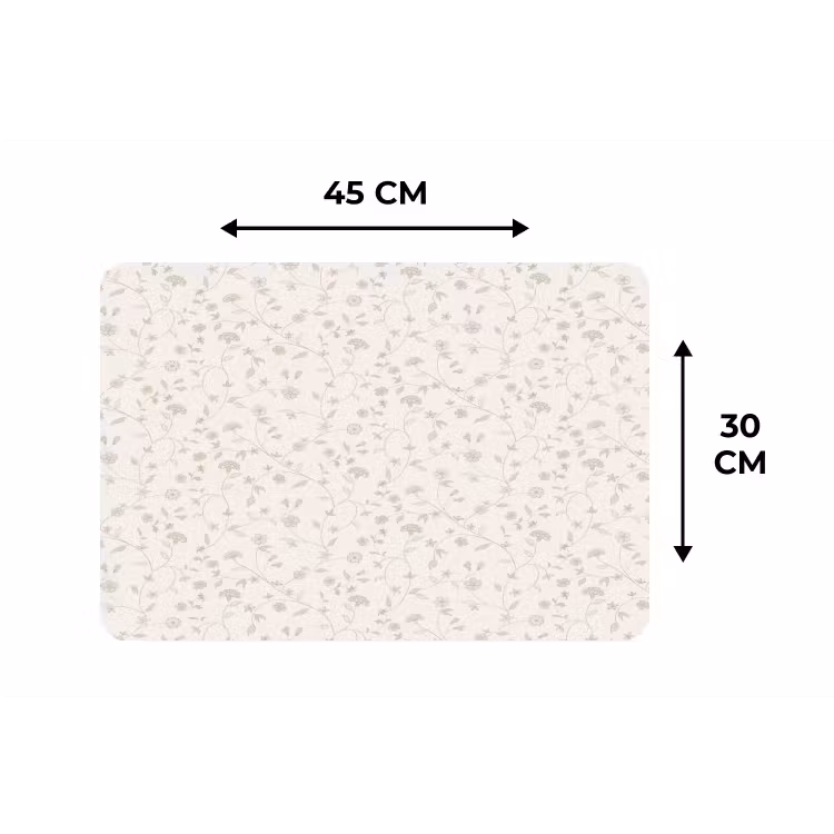 Bloemen - Motief - Zacht Placemat vinyl groot 368 -specs