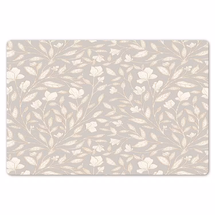 Bloemen - Steel - Blaadjes Placemat vinyl groot 368 -zzsfeer1_Kitchenyeah-website