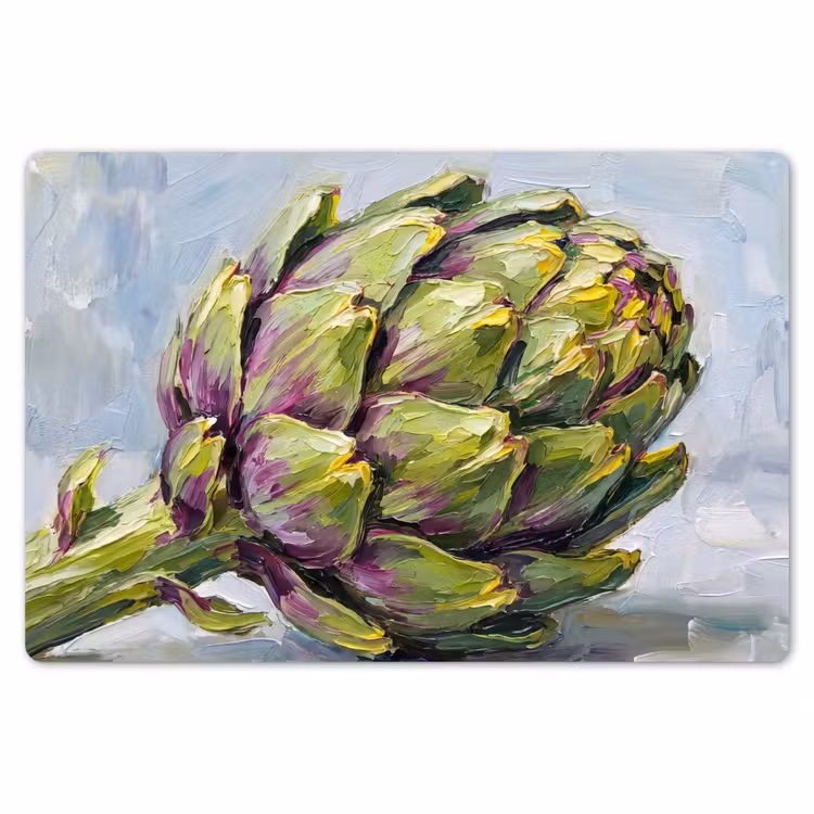 Placemat - 6 pieces - Food - Artichoke - Modern - Eten - Artisjok - Modern Placemat vinyl groot