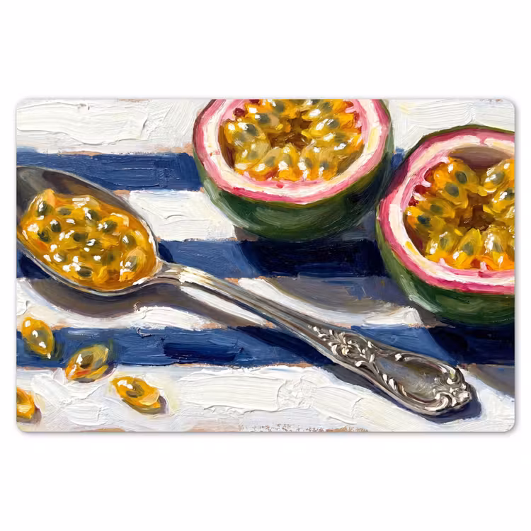 Eten - Passievrucht - Tropisch - Modern - Kleurrijk Placemat vinyl groot -zzsfeer1_Kitchenyeah-website