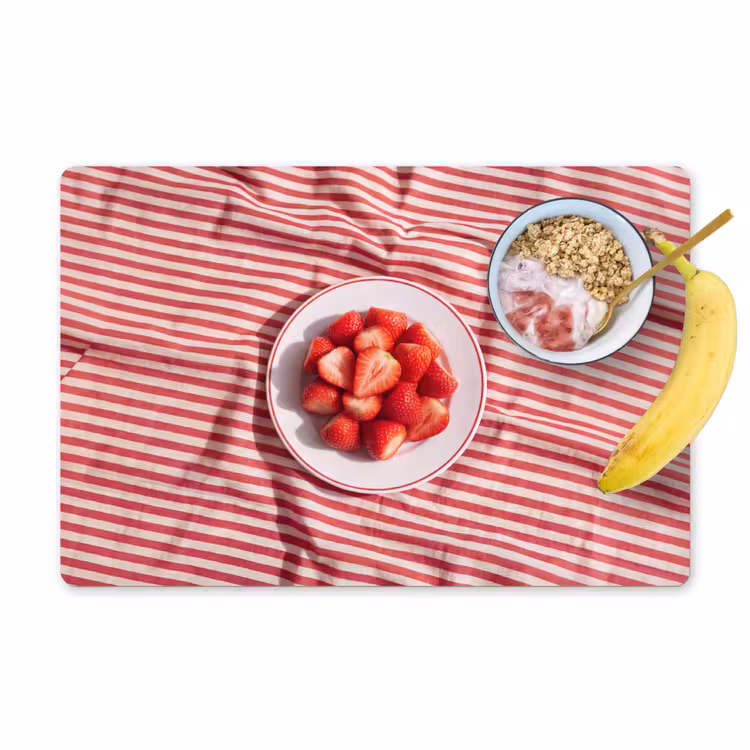 Eten - Aardbeien - Fruit - Zomer - Rood Placemat vinyl groot -zzzproduct_Kitchenyeah-website