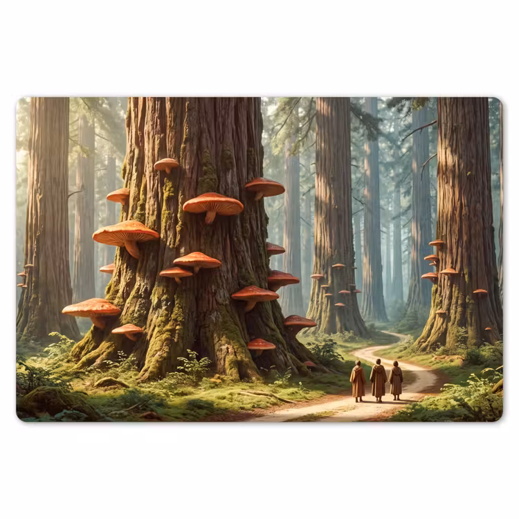 Placemat - 6 pieces - Forest - Trees - Nature - Bos - Bomen - Natuur Placemat vinyl groot