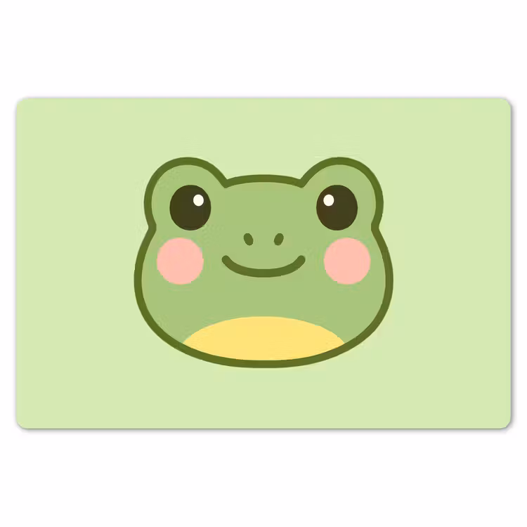 Kikker - Groen - Vriendelijkheid Placemat vinyl groot -zzsfeer1_Kitchenyeah-website