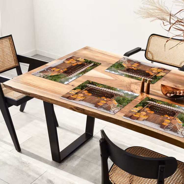 Placemat - 6 pieces - Fruit - Market - Rural - Fruit - Markt - Landelijk Placemat vinyl groot