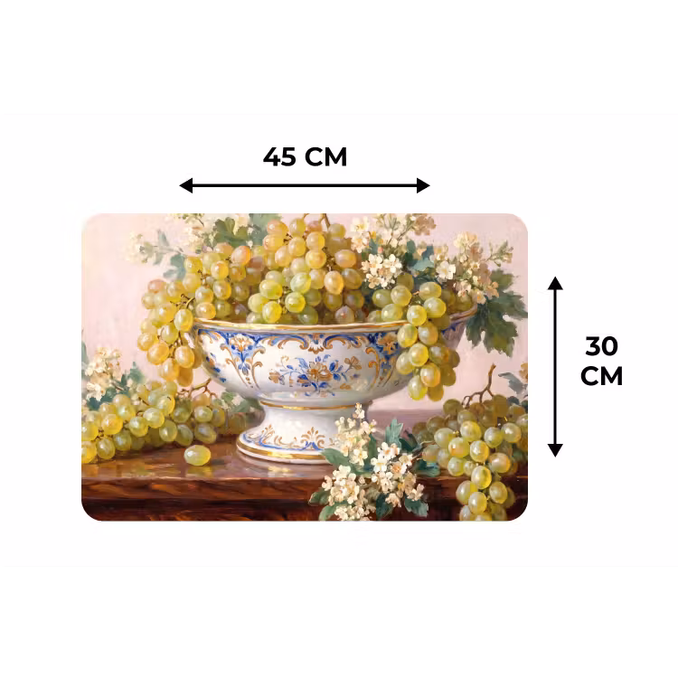 Placemat - 6 pieces - Fruit - Still Life - Classical - Fruit - Stilleven - Klassiek Placemat vinyl groot