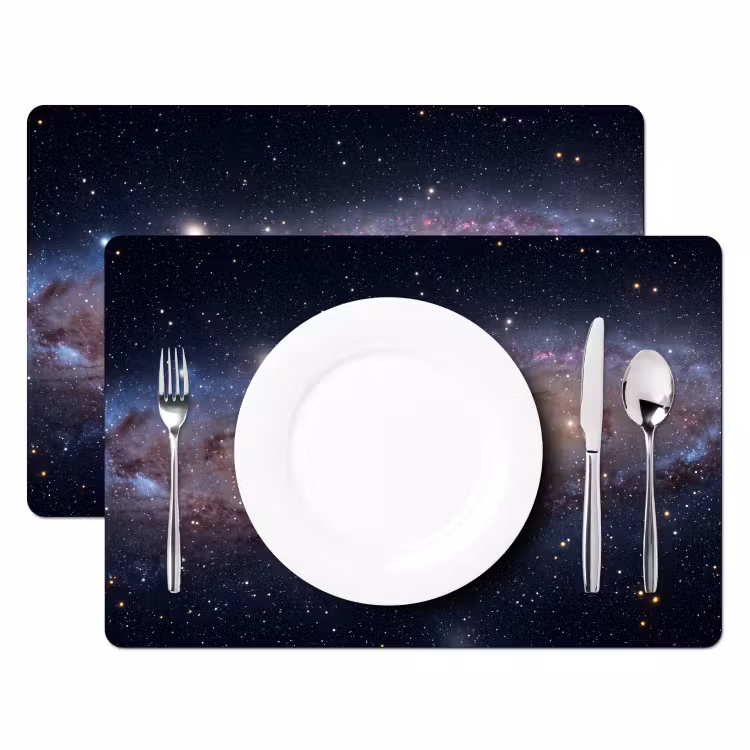 Placemat - 6 pieces - Galaxy - Space - Cosmos - Sterrenstelsel - Ruimte - Kosmos Placemat vinyl groot