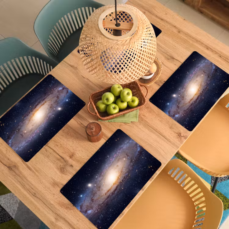 Placemat - 6 pieces - Galaxy - Space - Cosmos - Sterrenstelsel - Ruimte - Kosmos Placemat vinyl groot
