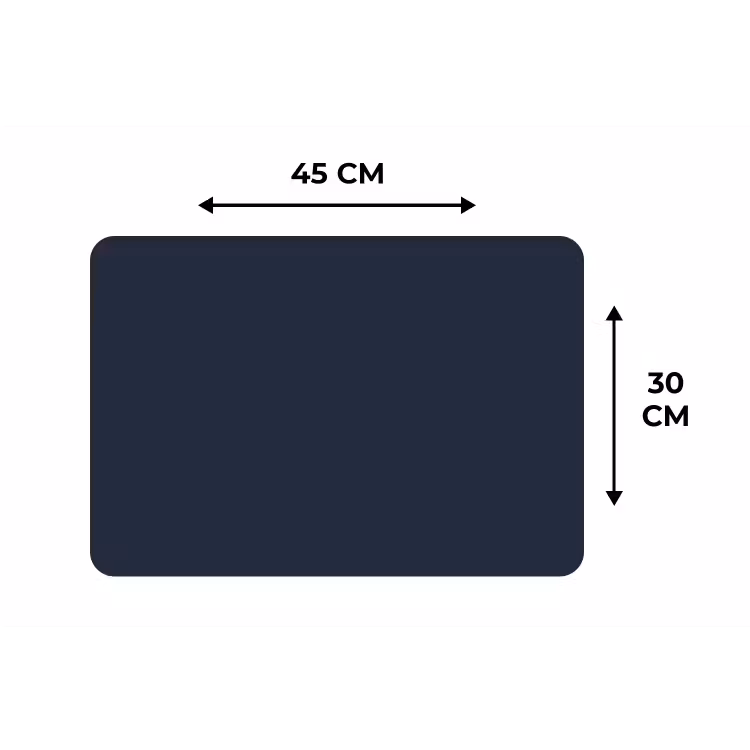 Geldersblauw - Blauw - Klassiek Placemat vinyl groot 368 -specs