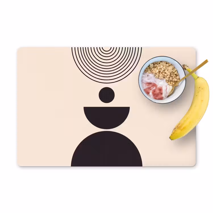 Placemat - 6 pieces - Geometric Balance - Art - Geometrische balans - Kunst Placemat vinyl groot