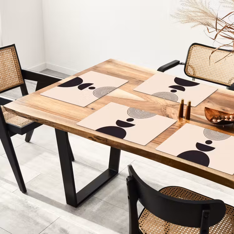 Placemat - 6 pieces - Geometric Balance - Art - Geometrische balans - Kunst Placemat vinyl groot