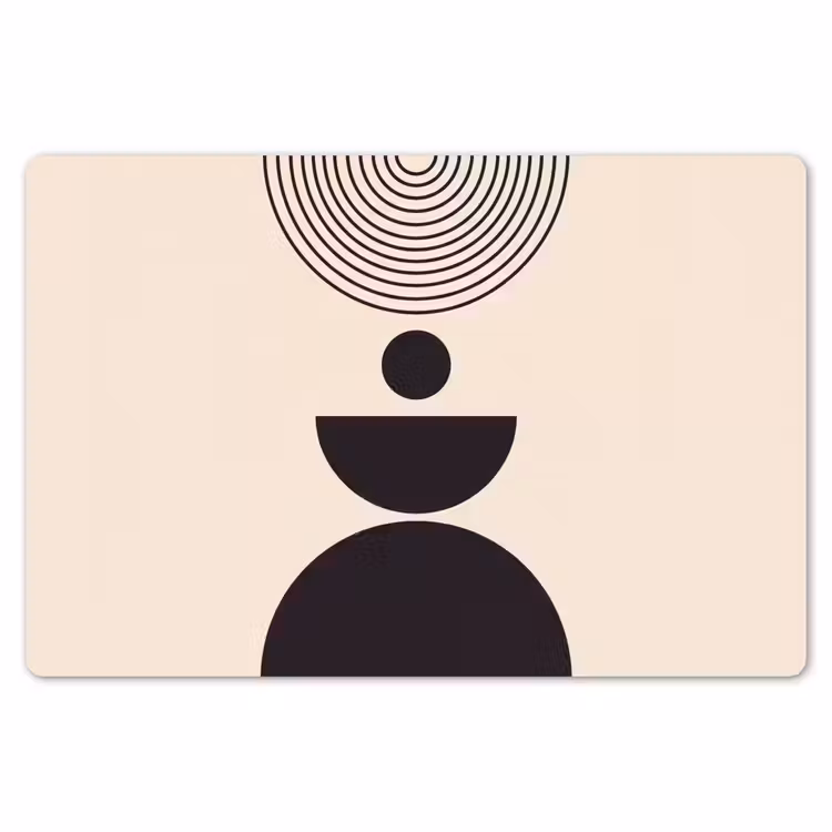 Placemat - 6 pieces - Geometric Balance - Art - Geometrische balans - Kunst Placemat vinyl groot
