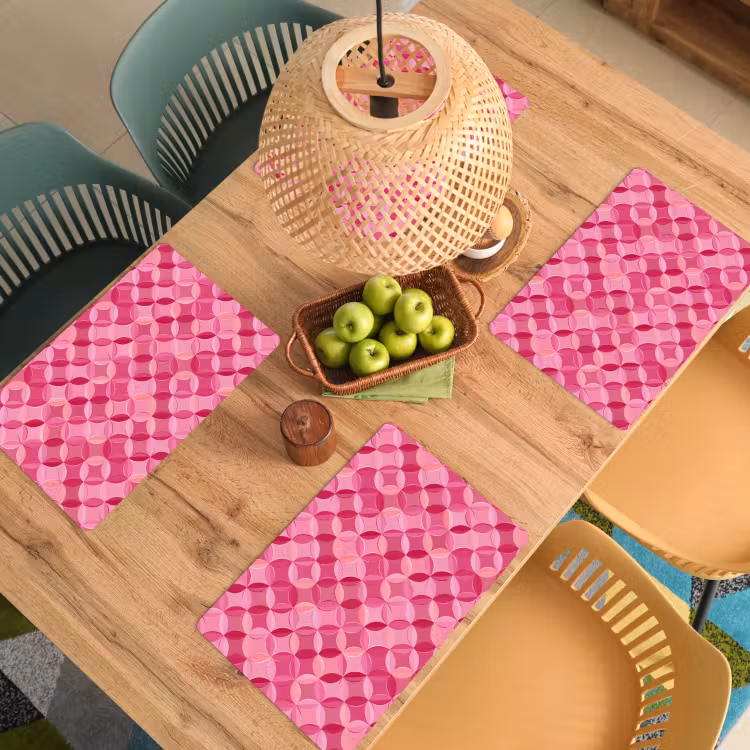 Geometrisch - Mozaïek - Modern - Roze Placemat vinyl groot 368 -zzsfeer5_Kitchenyeah-website