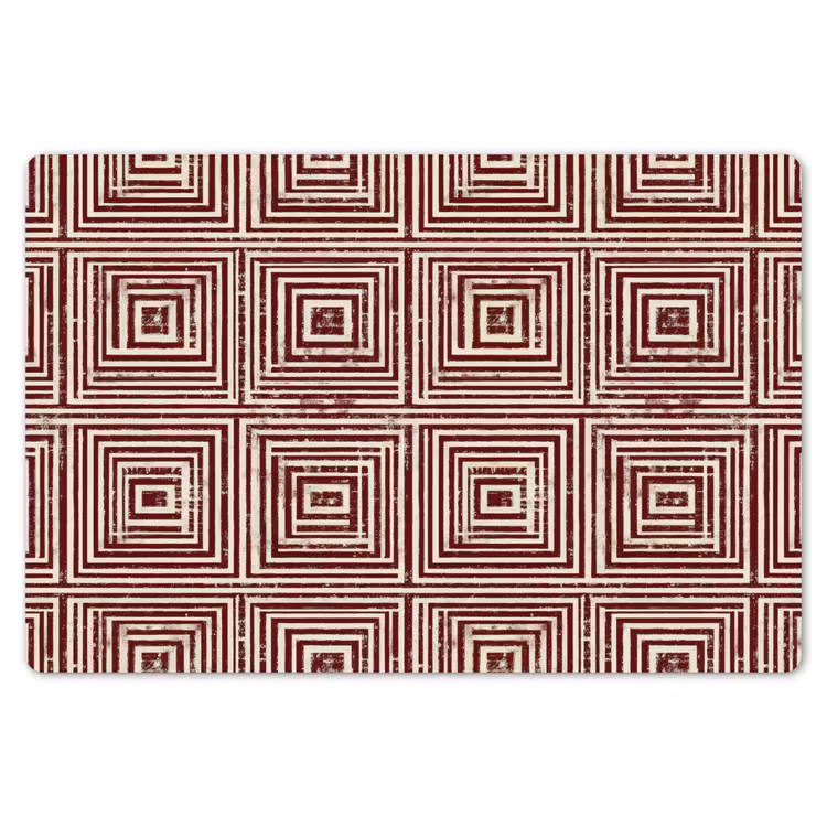 Geometrisch - Patroon - Rood Placemat vinyl groot 368 -zzsfeer1_Kitchenyeah-website