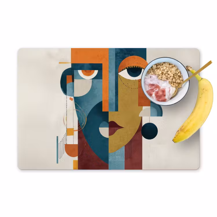 Geometrisch - Strakke vormen - Kleurrijk Placemat vinyl groot -zzzproduct_Kitchenyeah-website