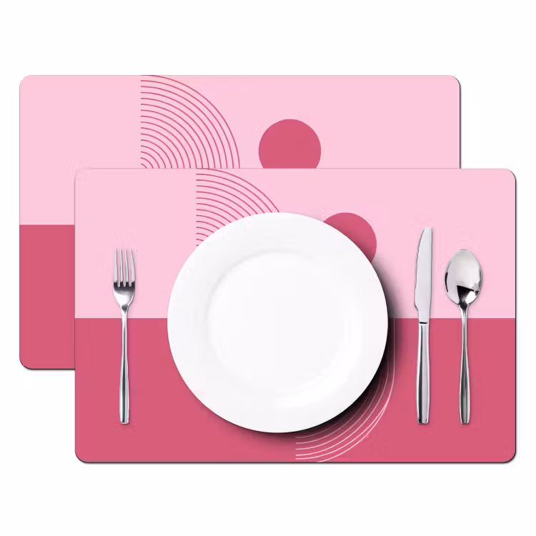 Geometrie - Patroon - Abstract - Roze - Modern Placemat vinyl groot -zzsfeer2_Kitchenyeah-website