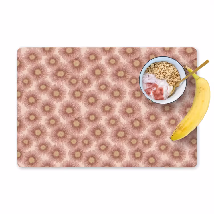 Gerbera - Bloemen - Roze Placemat vinyl groot 368 -zzzproduct_Kitchenyeah-website