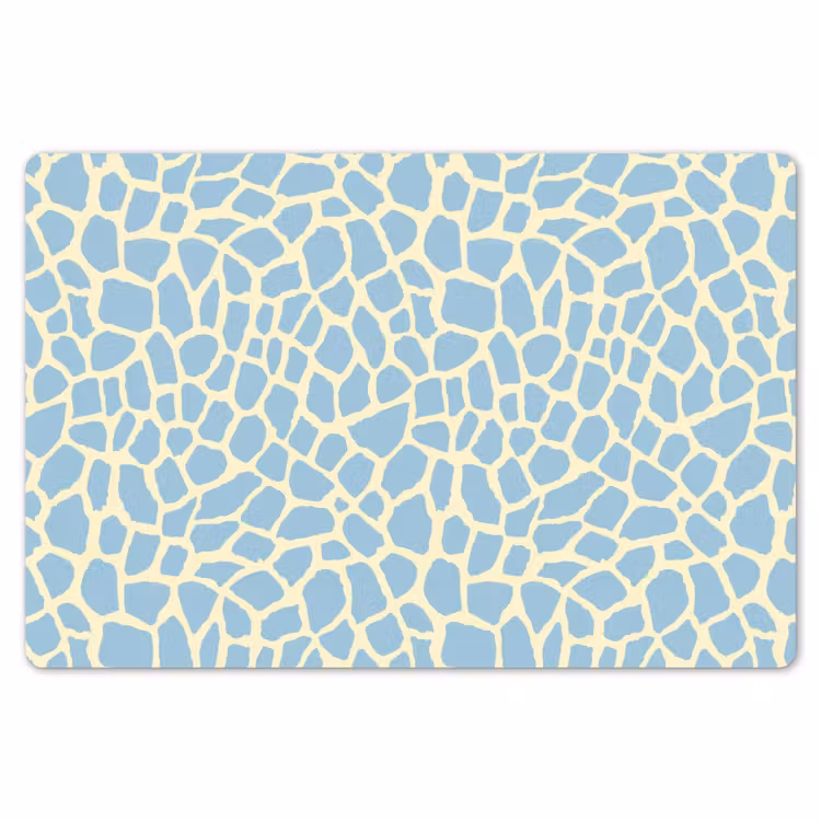 Giraf - Modern - Blauw Placemat vinyl groot 368 -zzsfeer1_Kitchenyeah-website