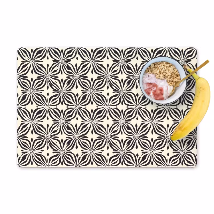 Grafisch - Patroon - Zwart Placemat vinyl groot 368 -zzzproduct_Kitchenyeah-website