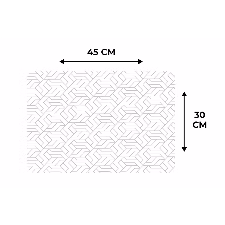 Grafisch - Patroon - Modern - Hexagon Placemat vinyl groot 368 -specs