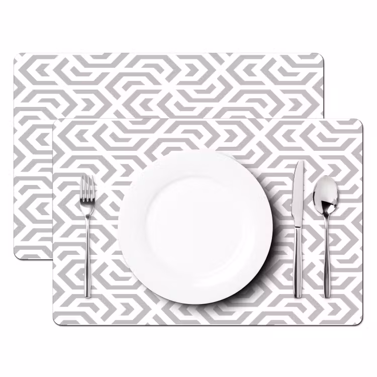 Grafisch - Patroon - Modern - Hexagon Placemat vinyl groot 368 -zzsfeer2_Kitchenyeah-website