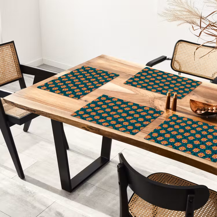 Groen - Disco - Patroon Placemat vinyl groot 368 -zzsfeer4_Kitchenyeah-website