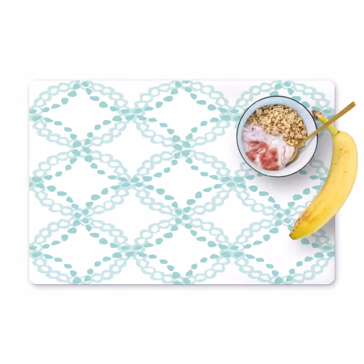 Groen - Patroon - Vormen Placemat vinyl groot 368 -zzzproduct_Kitchenyeah-website
